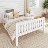 2000 WS : Kids Beds Full Basic Bed - Low, Slat, White