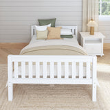 2000 XL WS : Kids Beds Full XL Basic Bed - Low, Slat, White