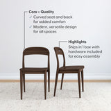 2020389200-008 : Dining Chair Loar Dining Chair (2 pack), Walnut