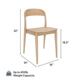2020389200-010 : Dining Chair Loar Dining Chair (2 pack), Blonde