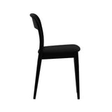 2020390200-440 : Dining Chair Loar Upholstered Dining Chair (2 pack), Black/Black PU Leather (ST-04)