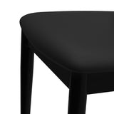 2020390200-440 : Dining Chair Loar Upholstered Dining Chair (2 pack), Black/Black PU Leather (ST-04)