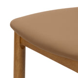 2020390200-447 : Dining Chair Loar Upholstered Dining Chair (2 pack), Pecan/Toffee PU Leather (1907-13)