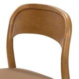 2020390200-447 : Dining Chair Loar Upholstered Dining Chair (2 pack), Pecan/Toffee PU Leather (1907-13)