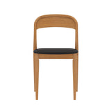2020390200-449 : Dining Chair Loar Upholstered Dining Chair (2 pack), Pecan/Black PU Leather (ST-04)
