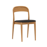 2020390200-449 : Dining Chair Loar Upholstered Dining Chair (2 pack), Pecan/Black PU Leather (ST-04)