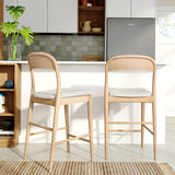 2020390300-413 : Counter Chair Loar Upholstered Counter Stool (2 Pack), Blonde/Sesame (PU 1907-1)