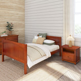 2040 XL CP : Kids Beds Full XL Basic Bed - Medium, Panel, Chestnut