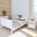 2040 XL WP : Kids Beds Full XL Basic Bed - Medium, Panel, White