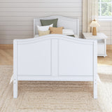 2060 WC : Kids Beds Full Basic Bed - High, Curve, White