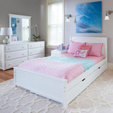 2160 WP : Kids Beds Full Traditional Bed, Panel, White