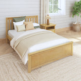 2160 XL NS : Kids Beds Full XL Traditional Bed, Slat, Natural