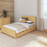 2160 XL TR NP : Starter Bed Full XL Traditional Bed with Trundle, Panel, Natural