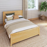 2160 XL TR NP : Starter Bed Full XL Traditional Bed with Trundle, Panel, Natural