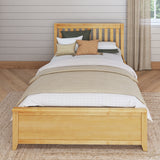 2160 XL UU NS : Kids Beds Full XL Traditional Bed with Underbed Dresser, Slat, Natural