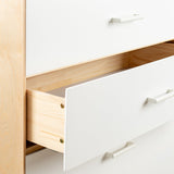 220005-102 : Dresser Duo 5 Drawer Dresser, White/Birch