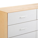 220006-102 : Dresser Duo 6 Drawer Dresser, White/Birch