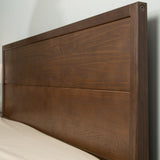 220312-008 : Single Beds Haven Queen Bed, Walnut