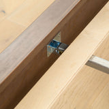 220312-008 : Single Beds Haven Queen Bed, Walnut