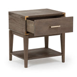 221001-151 : Furniture Contempo Nightstand with 1 Drawer, Clay