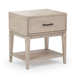 221001-199 : Furniture Contempo Nightstand with 1 Drawer, Seashell Wirebrush