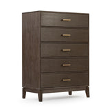 221005-151 : Furniture Contempo 5-Drawer Dresser, Clay