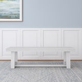 230120-192 : Dining Classic Dining Bench, White Wirebrush