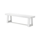 230120-192 : Dining Bench Classic Dining Bench, White Wirebrush