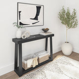 230143-170 : Console Table Classic Console Table with Shelf - 46 inches, Black