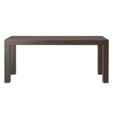 230210-198 : Dining Modern Solid Wood Dining Table, Walnut Wirebrush