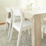 230230-002 : Dining Chair Solid Wood Dining Chair Single, White