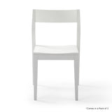 235230-002 : Dining Solid Wood Dining Chair 2 Pack, White
