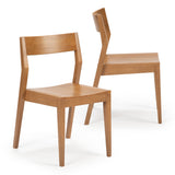 235230-007 : Dining Solid Wood Dining Chair 2 Pack, Pecan