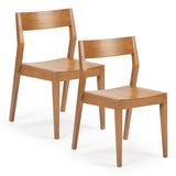 235230-007 : Dining Solid Wood Dining Chair 2 Pack, Pecan