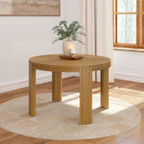 2400306000-007 : Dining Table Contour Round Dining Table (47in x 47in / 1194mm x 1194mm), Pecan