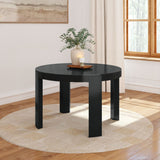 2400306000-170 : Dining Table Contour Round Dining Table (47in x 47in / 1194mm x 1194mm), Black