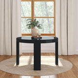 2400306000-170 : Dining Table Contour Round Dining Table (47in x 47in / 1194mm x 1194mm), Black