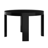 2400306000-170 : Dining Table Contour Round Dining Table (47in x 47in / 1194mm x 1194mm), Black