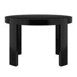 2400306000-170 : Dining Table Contour Round Dining Table (47in x 47in / 1194mm x 1194mm), Black