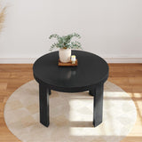 2400306000-170 : Dining Table Contour Round Dining Table (47in x 47in / 1194mm x 1194mm), Black