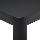 2400508001-170 : Coffee Table Modern Rounded Rectangular Coffee Table (54in x 24in / 1370mm x 610mm), Black