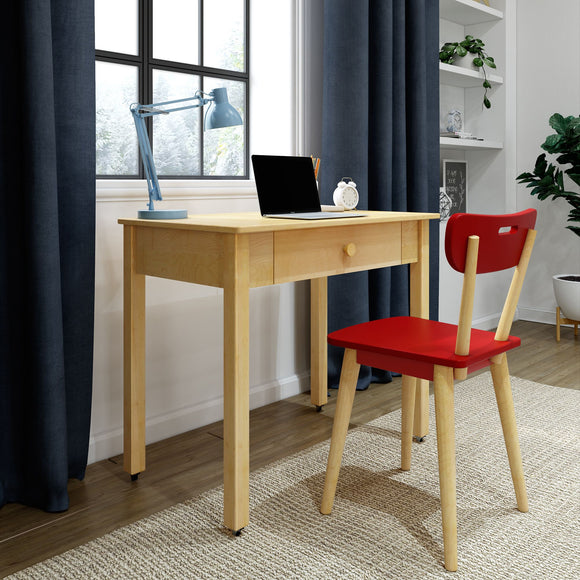 2480-001 : Furniture Maxtrix Study Desk including 4 Legs, Natural