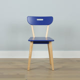 2511-101 : Furniture Chair, Blue/Natural