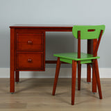 2513-104 : Furniture Chair, Green/Chestnut