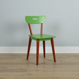 2513-104 : Furniture Chair, Green/Chestnut