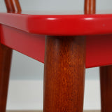 2513-111 : Furniture Chair, Red/Chestnut