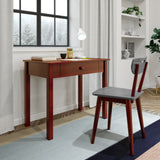 2513-121 : Furniture Chair, Grey/Chestnut