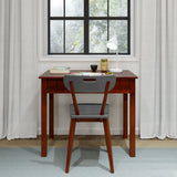 2513-121 : Furniture Chair, Grey/Chestnut