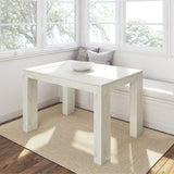 2700300000-153 : Dining Table Modern Solid Wood Dining Table - 1219mm/48in, White Sand Wirebrush