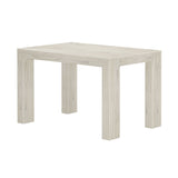 2700300000-153 : Dining Table Modern Solid Wood Dining Table - 1219mm/48in, White Sand Wirebrush